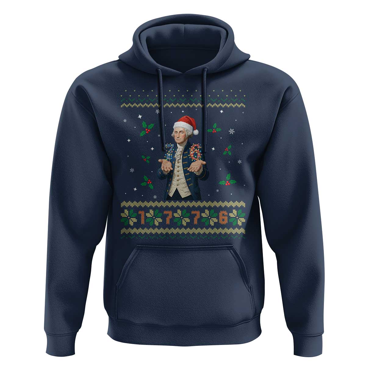 George Washington 67 Meme Hoodie Funny Christmas Ugly Sweater Gift - undefined