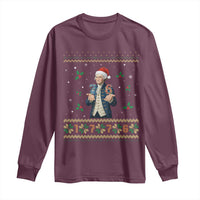George Washington 67 Meme Long Sleeve Shirt Funny Christmas Ugly Sweater Gift - Wonder Print Shop