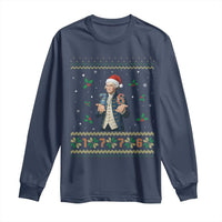 George Washington 67 Meme Long Sleeve Shirt Funny Christmas Ugly Sweater Gift - Wonder Print Shop