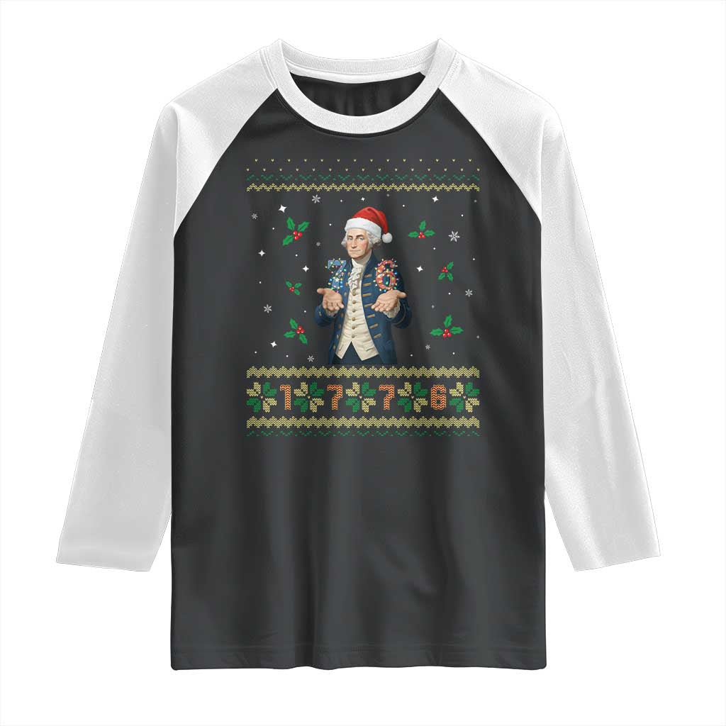 George Washington 67 Meme Raglan Shirt Funny Christmas Ugly Sweater Gift - Wonder Print Shop