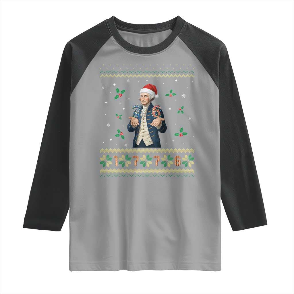 George Washington 67 Meme Raglan Shirt Funny Christmas Ugly Sweater Gift - Wonder Print Shop