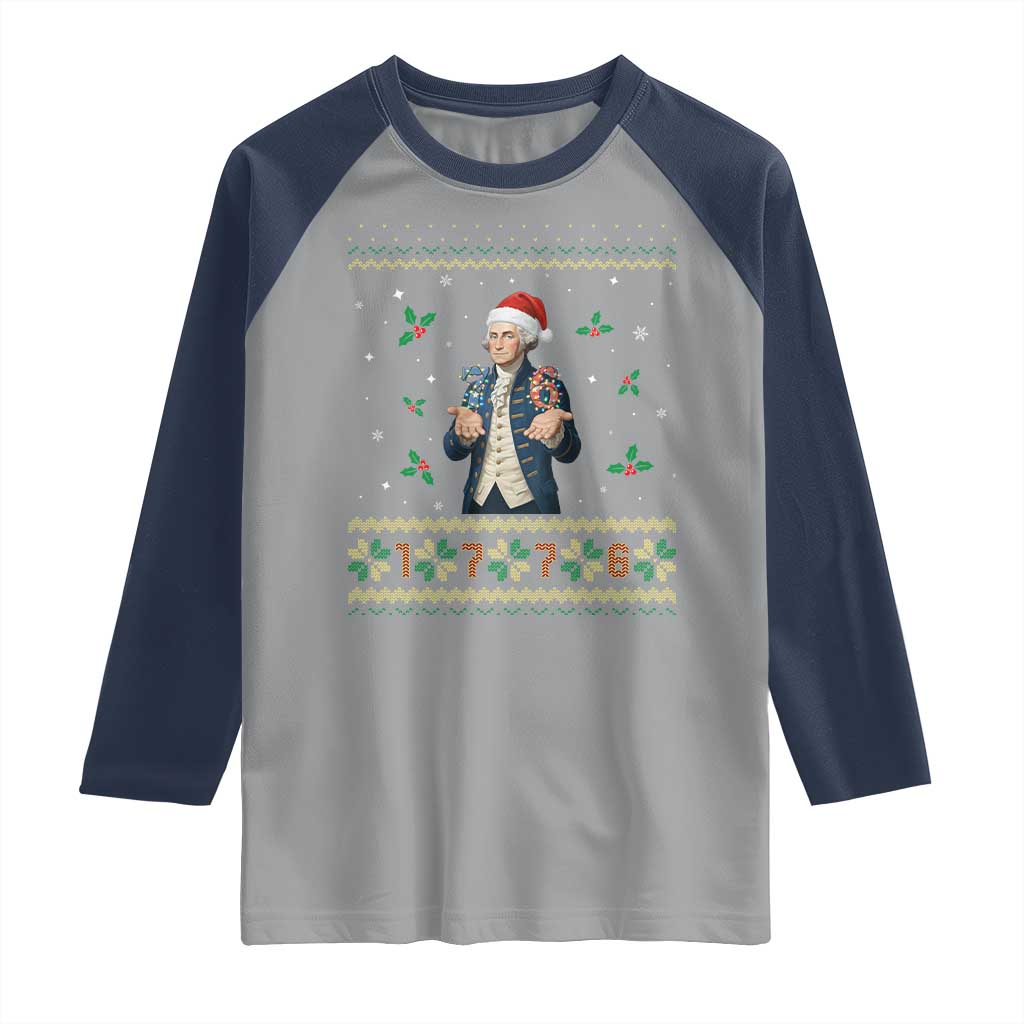 George Washington 67 Meme Raglan Shirt Funny Christmas Ugly Sweater Gift - Wonder Print Shop
