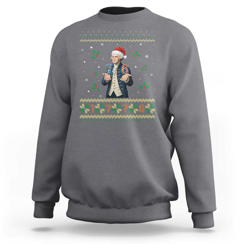 George Washington 67 Meme Sweatshirt Funny Christmas Ugly Sweater Gift - Wonder Print Shop