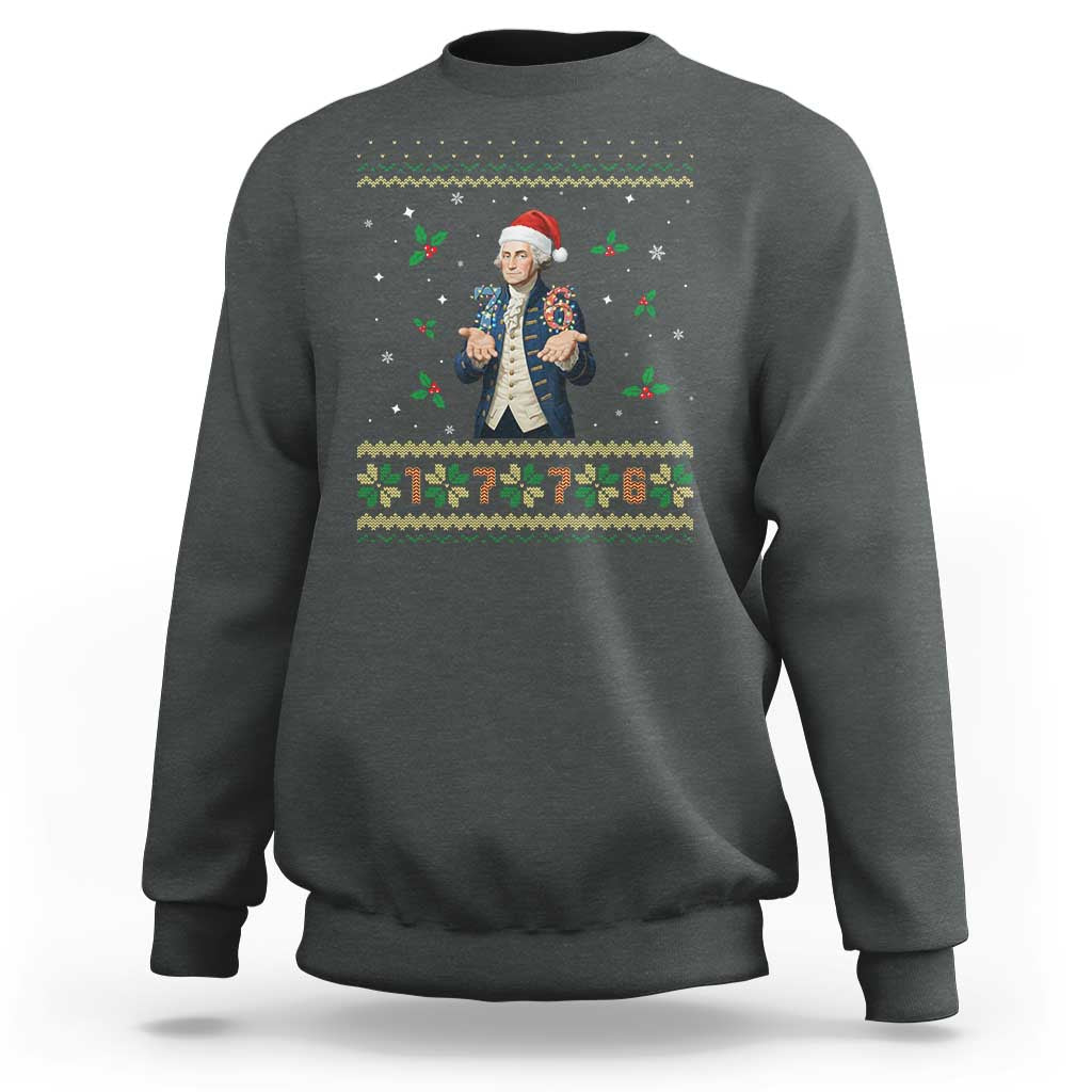 George Washington 67 Meme Sweatshirt Funny Christmas Ugly Sweater Gift - Wonder Print Shop
