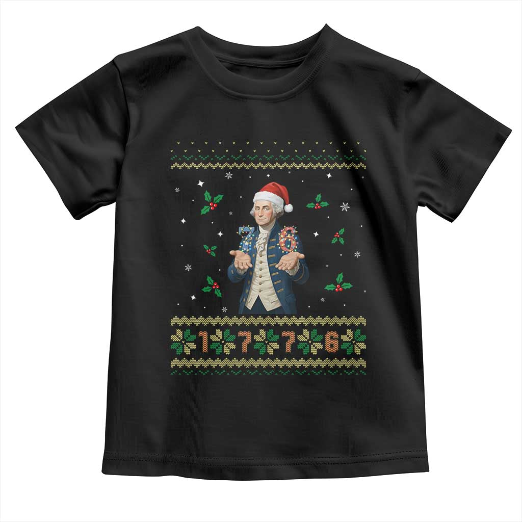George Washington 67 Meme Toddler T Shirt Funny Christmas Ugly Sweater Gift - Wonder Print Shop