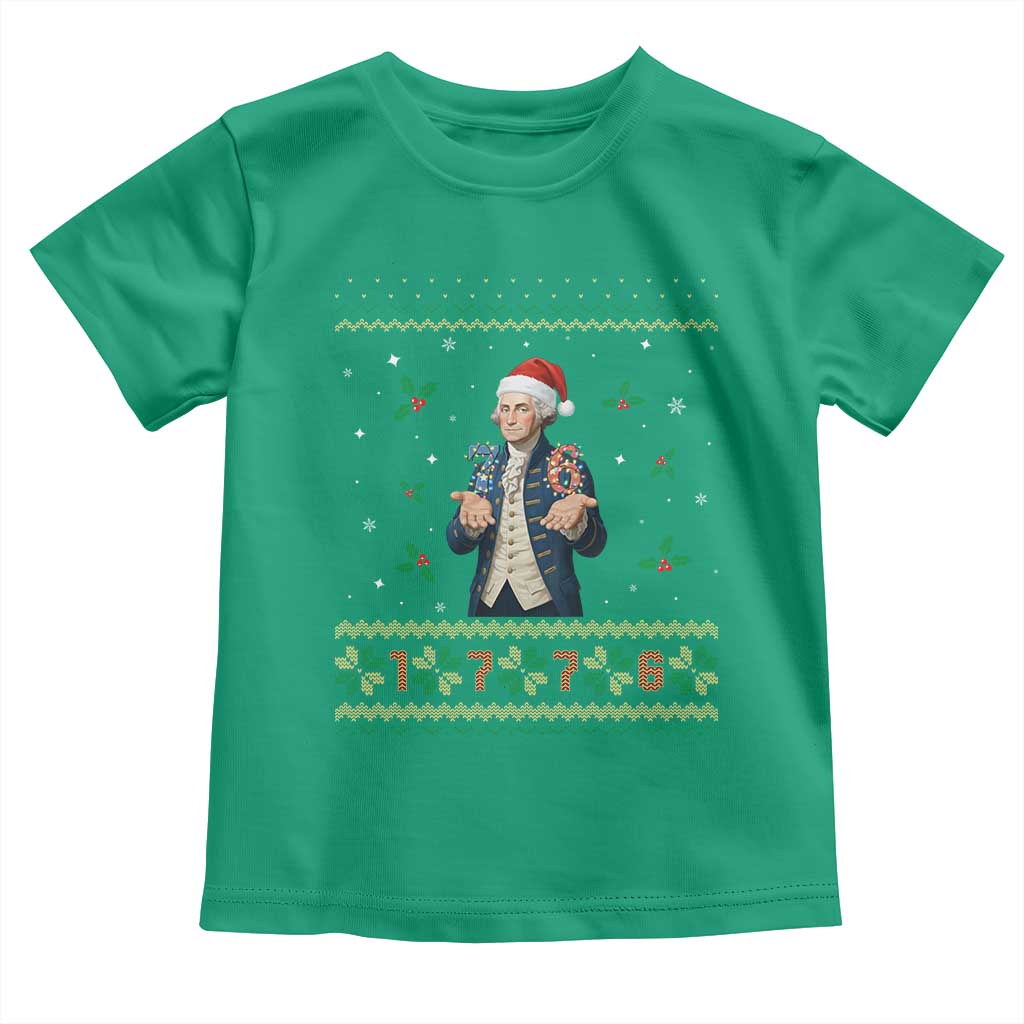 George Washington 67 Meme Toddler T Shirt Funny Christmas Ugly Sweater Gift - Wonder Print Shop