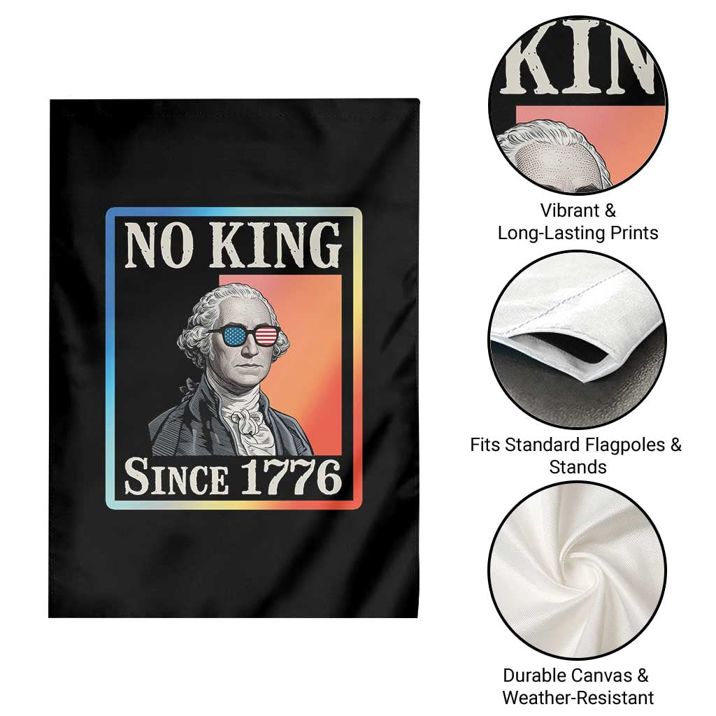 George Washington No Kings Since 1776 Garden Flag Funny Political Meme Gift - Wonder Print Shop