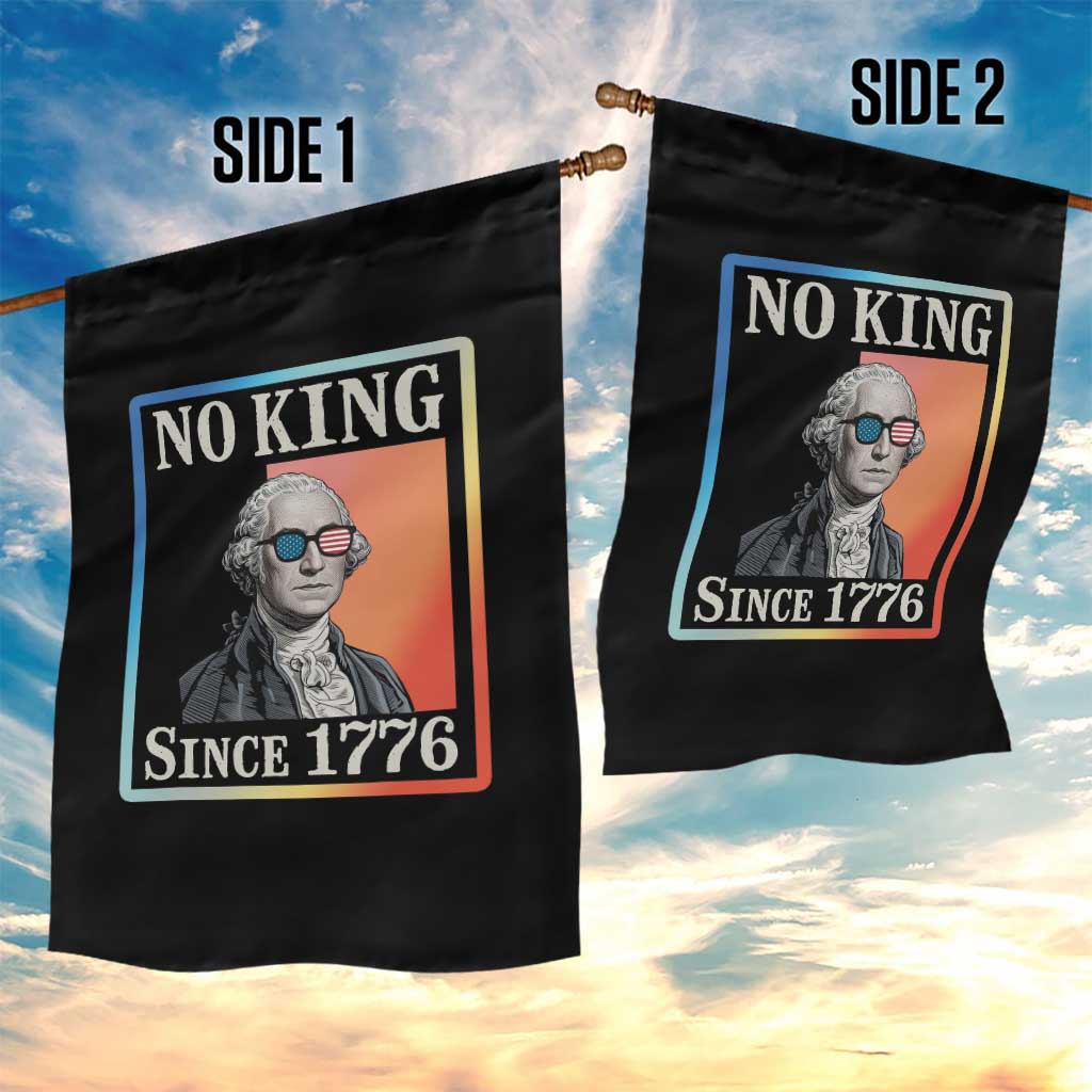 George Washington No Kings Since 1776 Garden Flag Funny Political Meme Gift - Wonder Print Shop