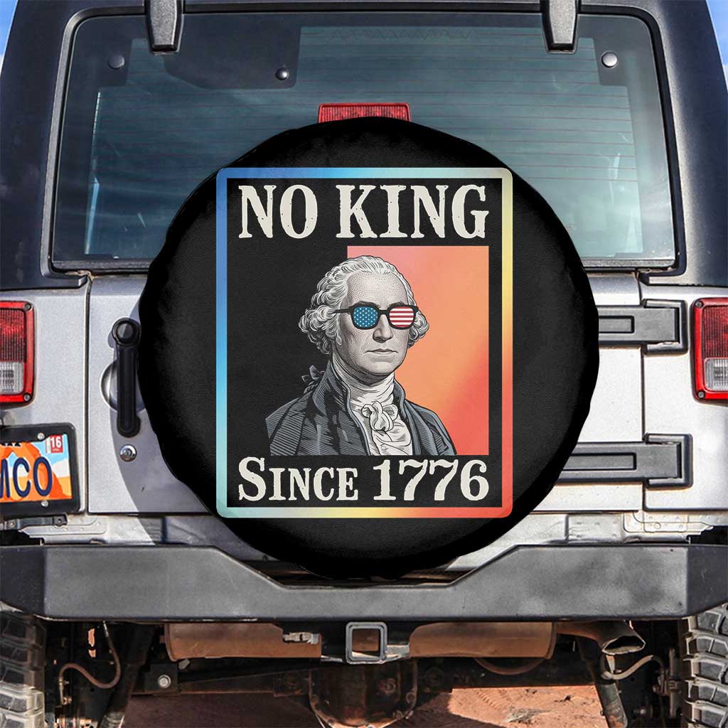 George Washington No Kings Since 1776 Spare Tire Cover Funny Political Meme Gift - Wonder Print Shop