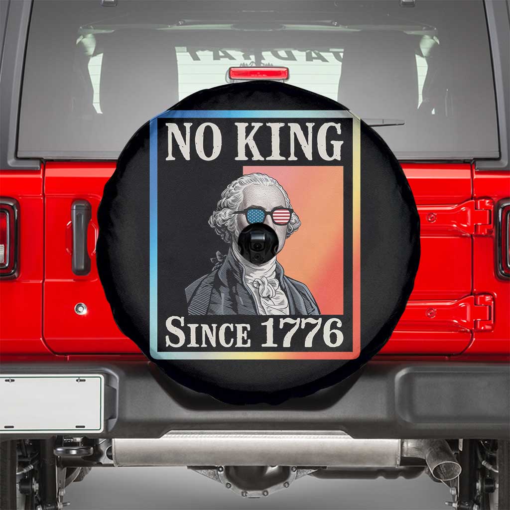 George Washington No Kings Since 1776 Spare Tire Cover Funny Political Meme Gift - Wonder Print Shop