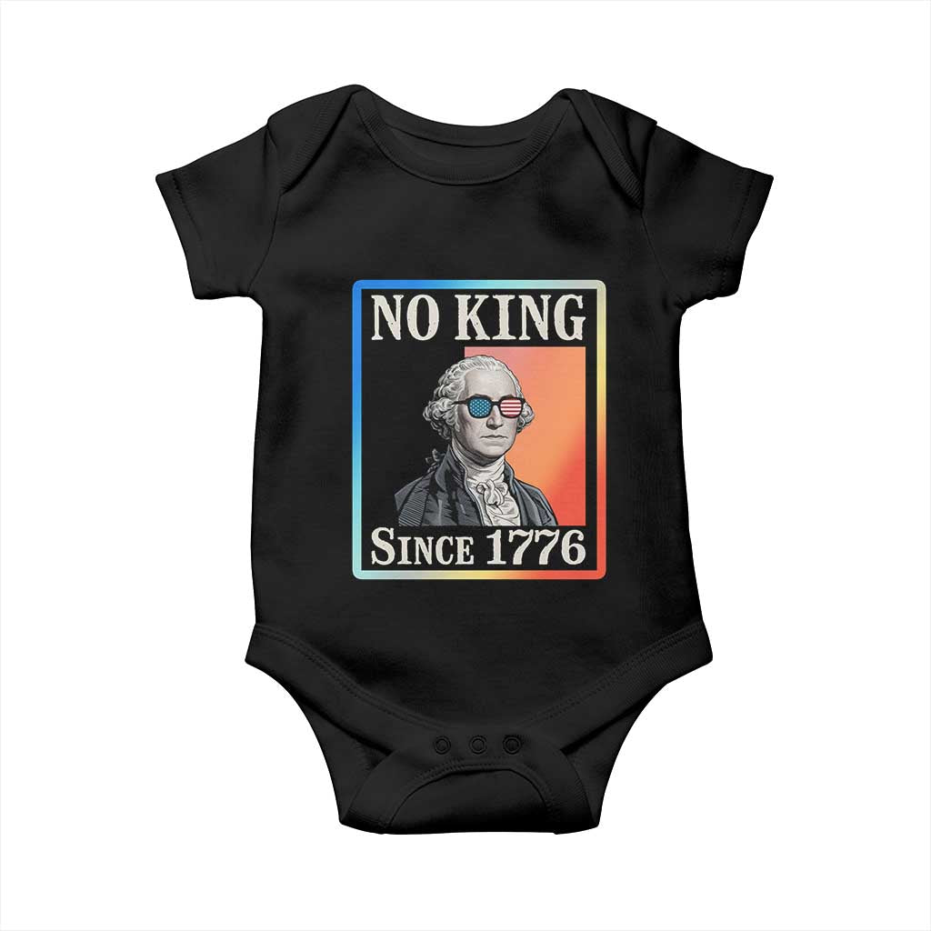 George Washington No Kings Since 1776 Baby Onesie Funny Political Meme Gift - Wonder Print Shop