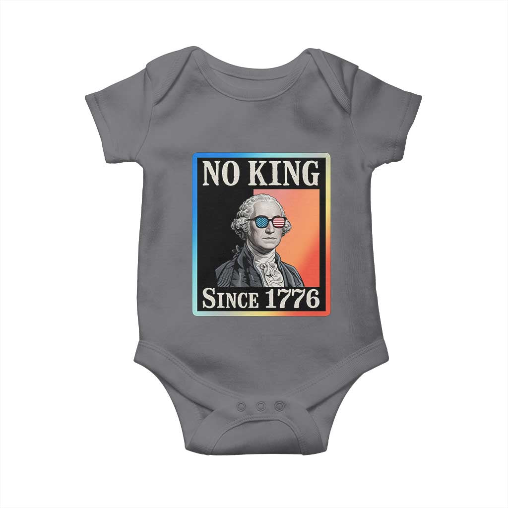George Washington No Kings Since 1776 Baby Onesie Funny Political Meme Gift - Wonder Print Shop