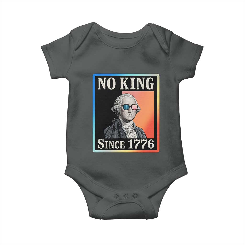George Washington No Kings Since 1776 Baby Onesie Funny Political Meme Gift - Wonder Print Shop