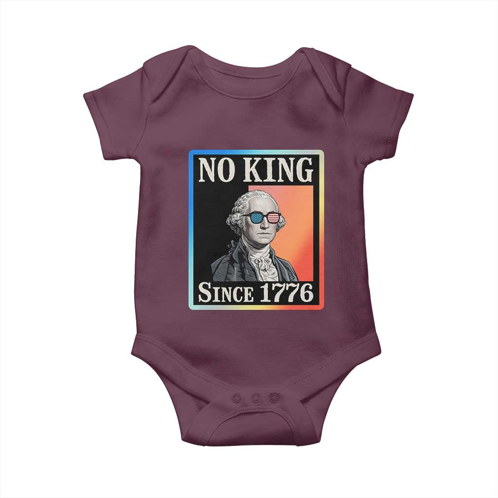 George Washington No Kings Since 1776 Baby Onesie Funny Political Meme Gift - Wonder Print Shop