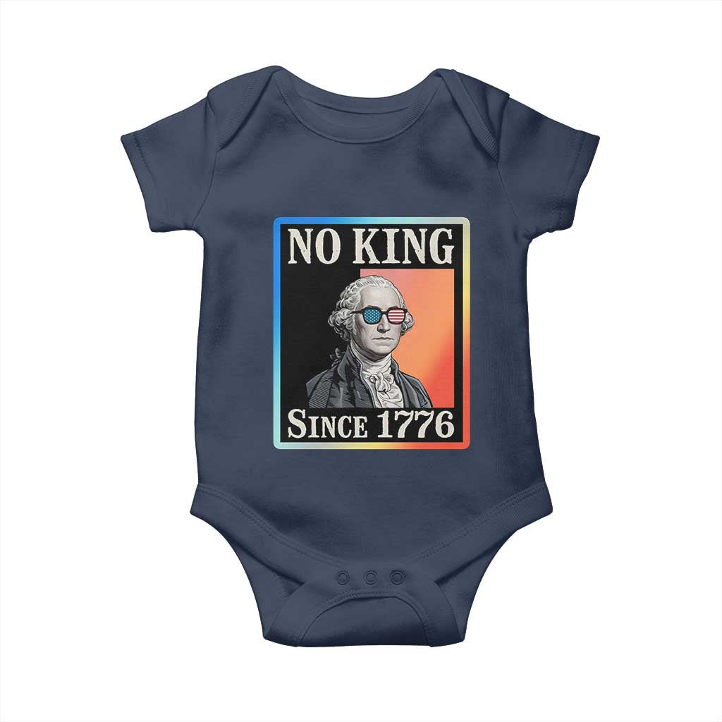 George Washington No Kings Since 1776 Baby Onesie Funny Political Meme Gift - Wonder Print Shop