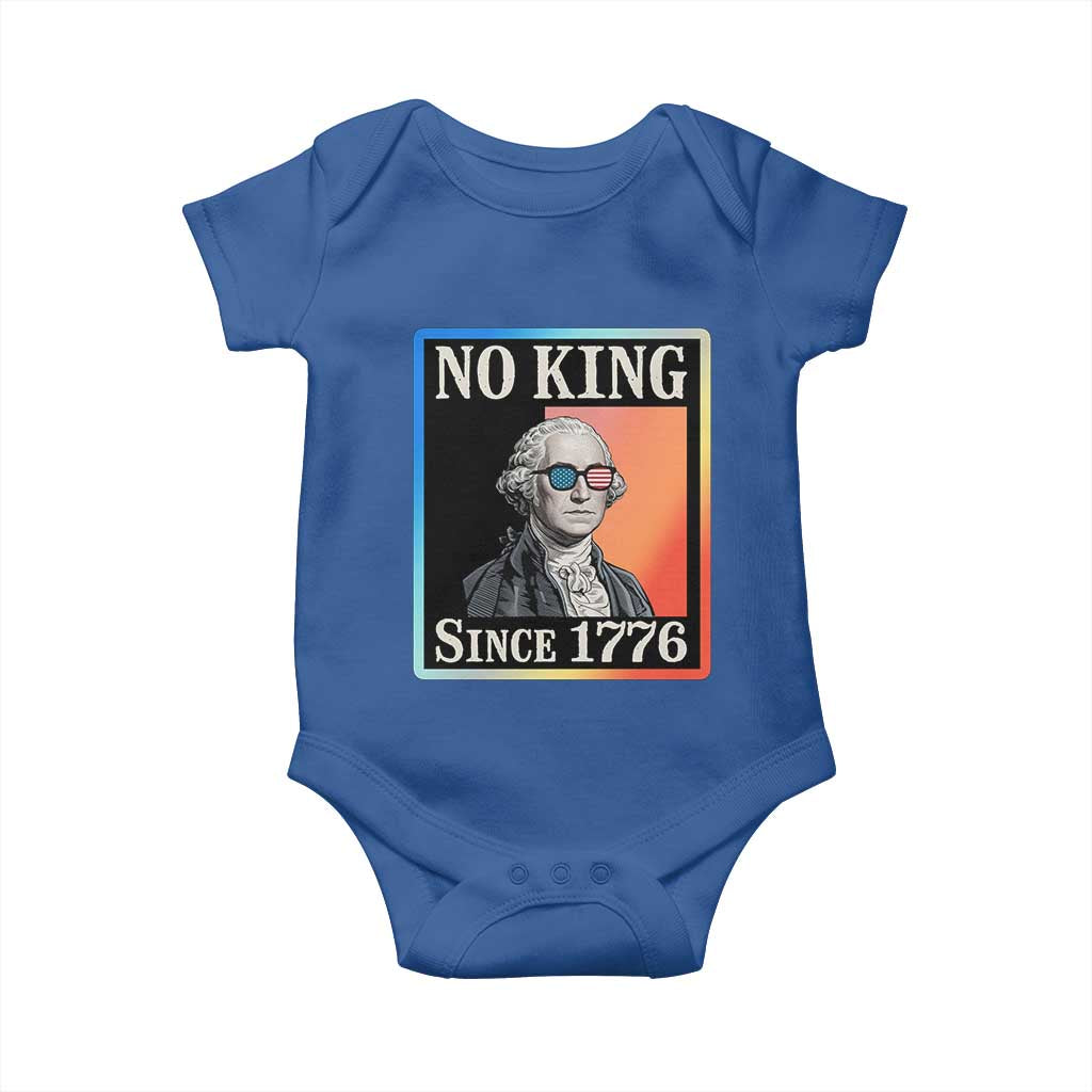 George Washington No Kings Since 1776 Baby Onesie Funny Political Meme Gift - Wonder Print Shop