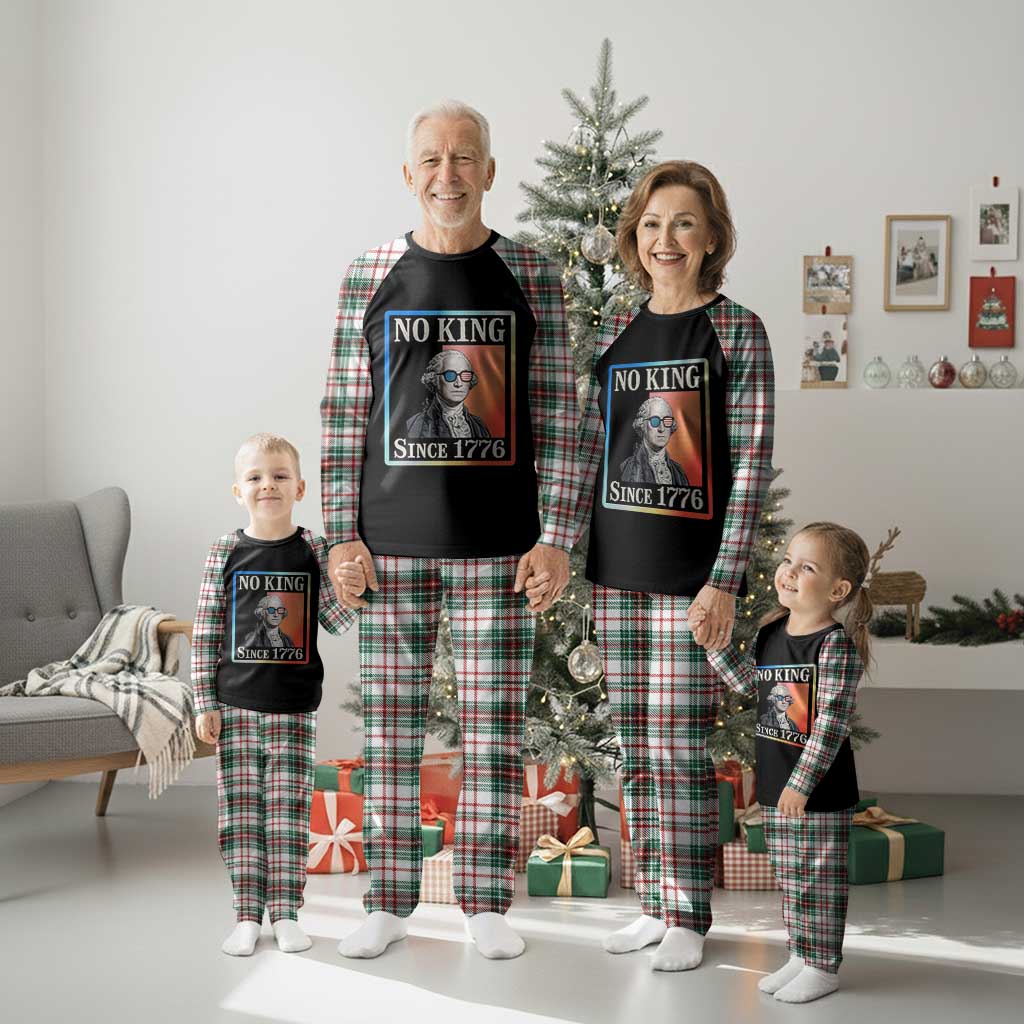 George Washington No Kings Since 1776 Plaid Pajama Set Funny Political Meme Gift - Wonder Print Shop