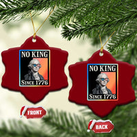 George Washington No Kings Since 1776 Ceramic Ornament Funny Political Meme Gift - Wonder Print Shop
