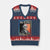 George Washington No Kings Since 1776 V-Neck Knit Sweater Vest Funny Political Meme Gift - Wonder Print Shop
