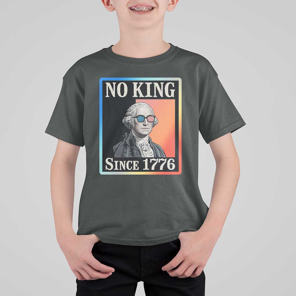 George Washington No Kings Since 1776 T Shirt For Kid Funny Political Meme Gift - Wonder Print Shop