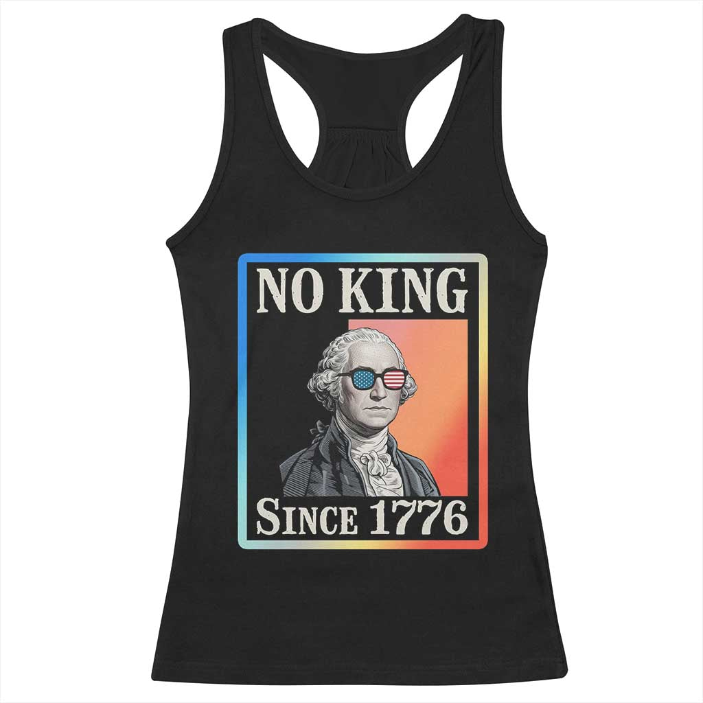 George Washington No Kings Since 1776 Racerback Tank Top Funny Political Meme Gift - Wonder Print Shop