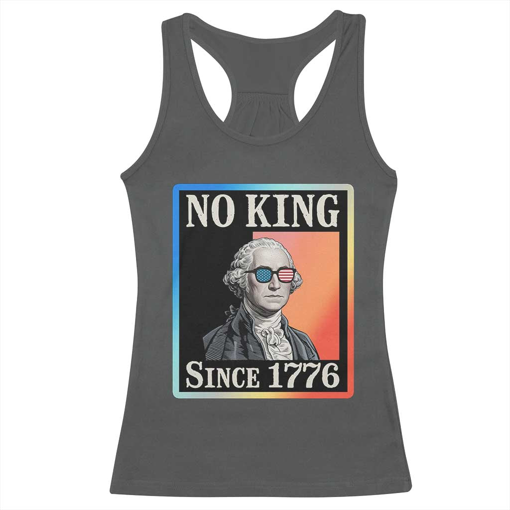 George Washington No Kings Since 1776 Racerback Tank Top Funny Political Meme Gift - Wonder Print Shop