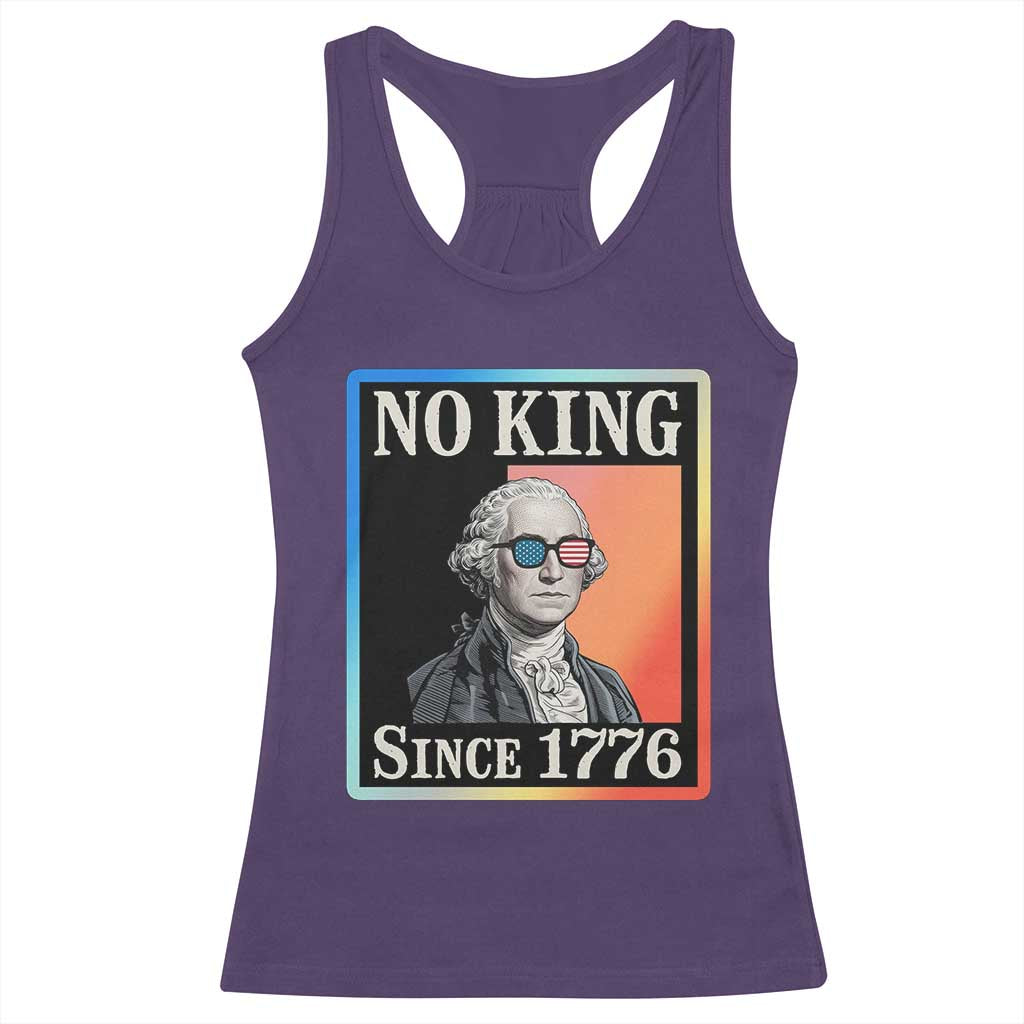 George Washington No Kings Since 1776 Racerback Tank Top Funny Political Meme Gift - Wonder Print Shop