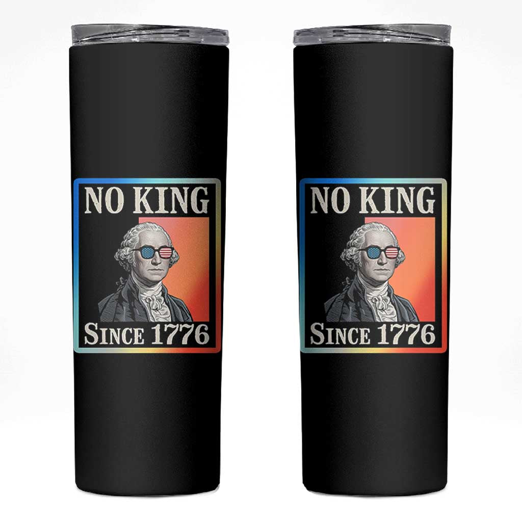 George Washington No Kings Since 1776 Skinny Tumbler Funny Political Meme Gift - Wonder Print Shop