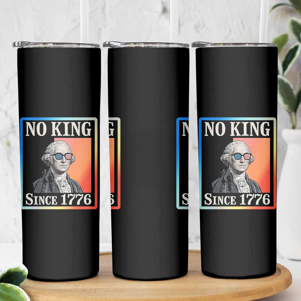 George Washington No Kings Since 1776 Skinny Tumbler Funny Political Meme Gift - Wonder Print Shop