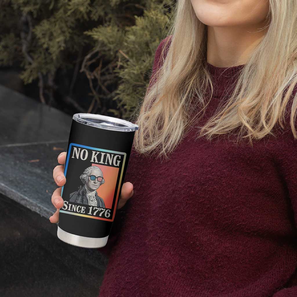 George Washington No Kings Since 1776 Tumbler Cup Funny Political Meme Gift - Wonder Print Shop