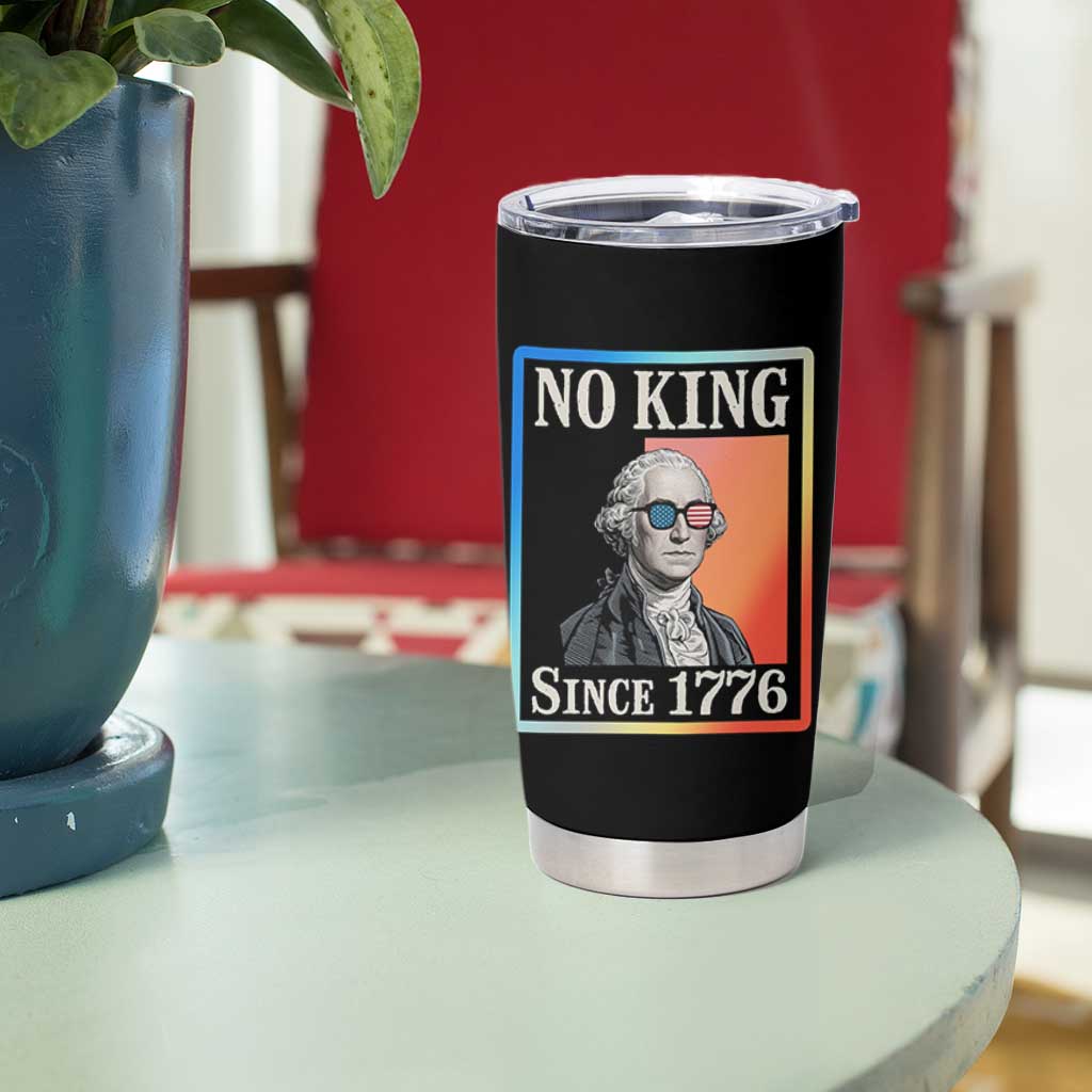 George Washington No Kings Since 1776 Tumbler Cup Funny Political Meme Gift - Wonder Print Shop