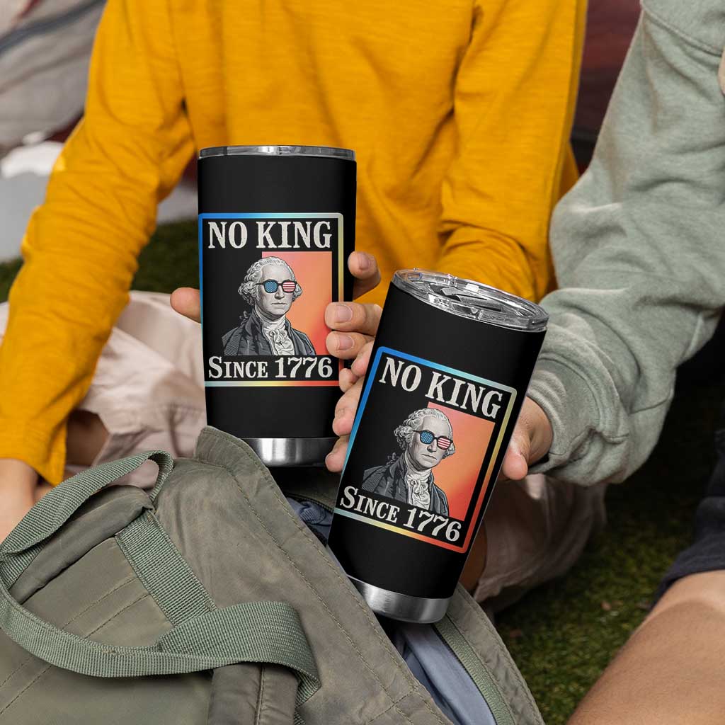 George Washington No Kings Since 1776 Tumbler Cup Funny Political Meme Gift - Wonder Print Shop