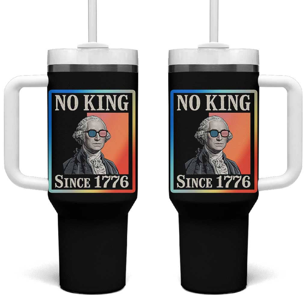 George Washington No Kings Since 1776 Tumbler With Handle Funny Political Meme Gift - Wonder Print Shop