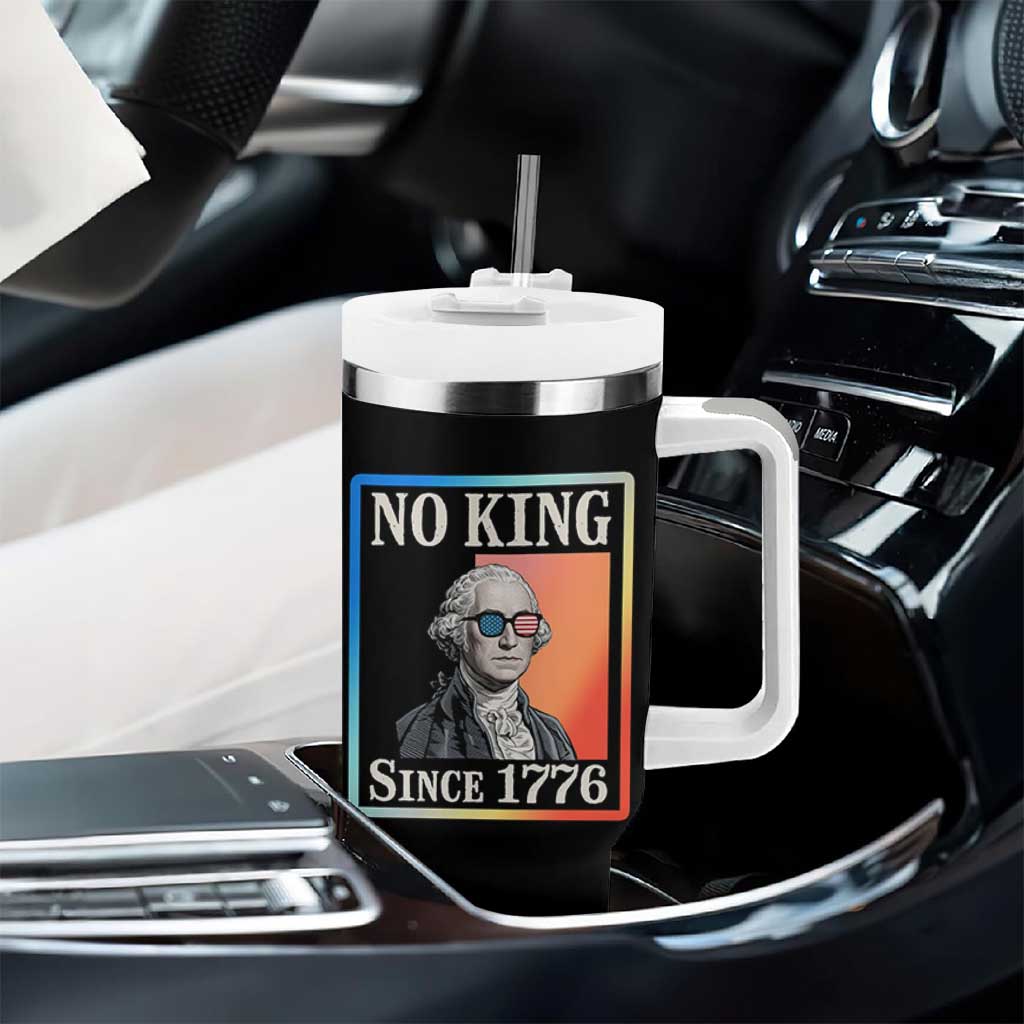 George Washington No Kings Since 1776 Tumbler With Handle Funny Political Meme Gift - Wonder Print Shop