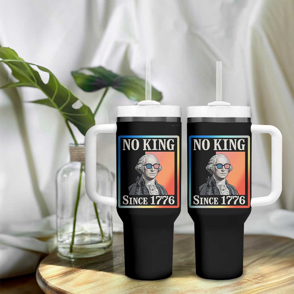 George Washington No Kings Since 1776 Tumbler With Handle Funny Political Meme Gift - Wonder Print Shop