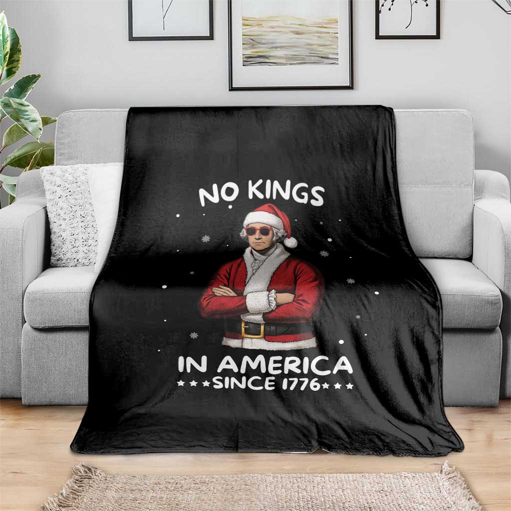 Funny Merry No Kings Since 1776 George Washington Throw Blanket Christmas Gift - Wonder Print Shop
