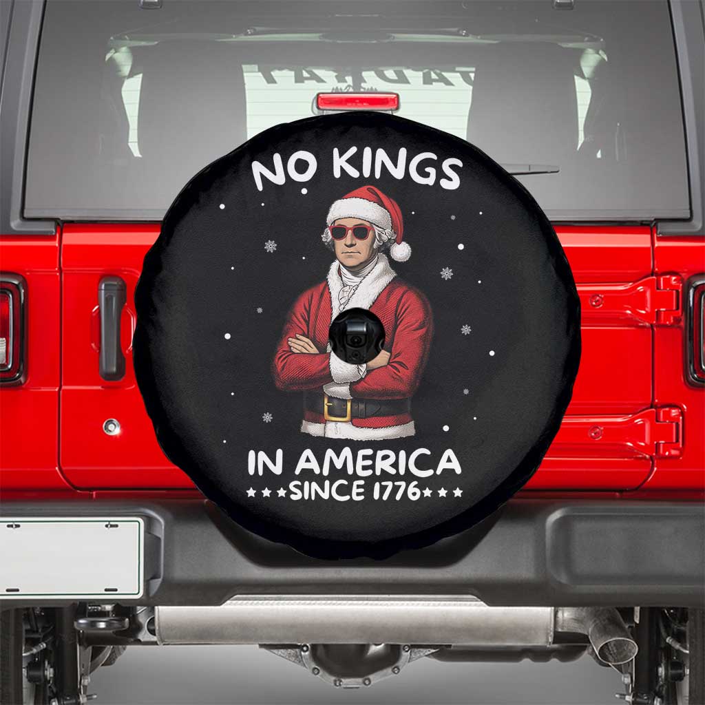 Funny Merry No Kings Since 1776 George Washington Spare Tire Cover Christmas Gift - Wonder Print Shop