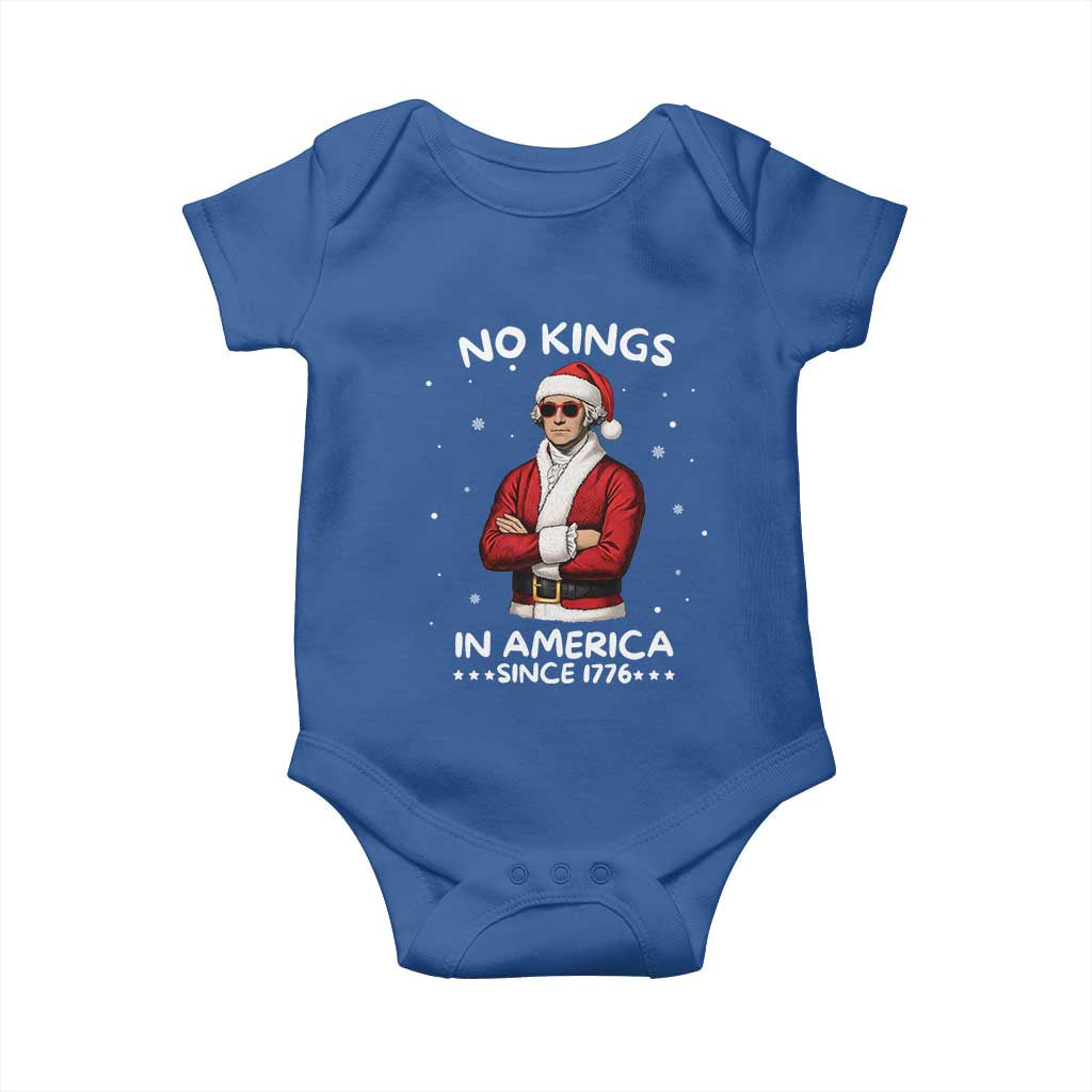 Funny Merry No Kings Since 1776 George Washington Baby Onesie Christmas Gift - Wonder Print Shop