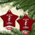 Funny Merry No Kings Since 1776 George Washington Ceramic Ornament Xmas Gift - Wonder Print Shop