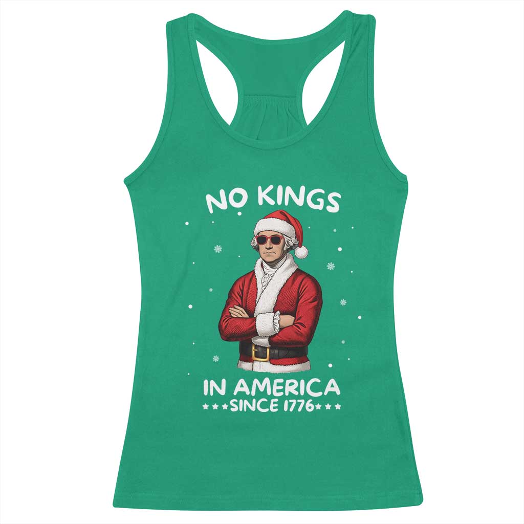 Funny Merry No Kings Since 1776 George Washington Racerback Tank Top Christmas Gift - Wonder Print Shop