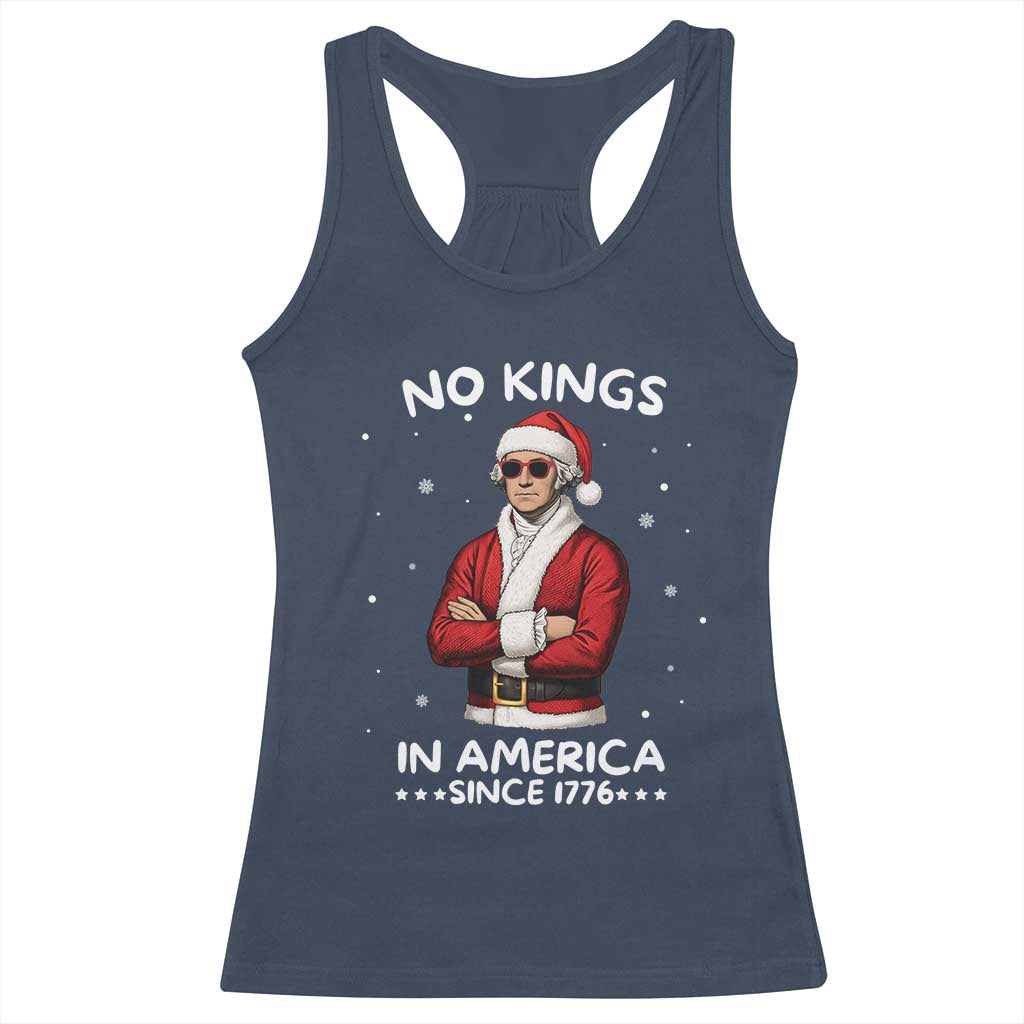 Funny Merry No Kings Since 1776 George Washington Racerback Tank Top Christmas Gift - Wonder Print Shop