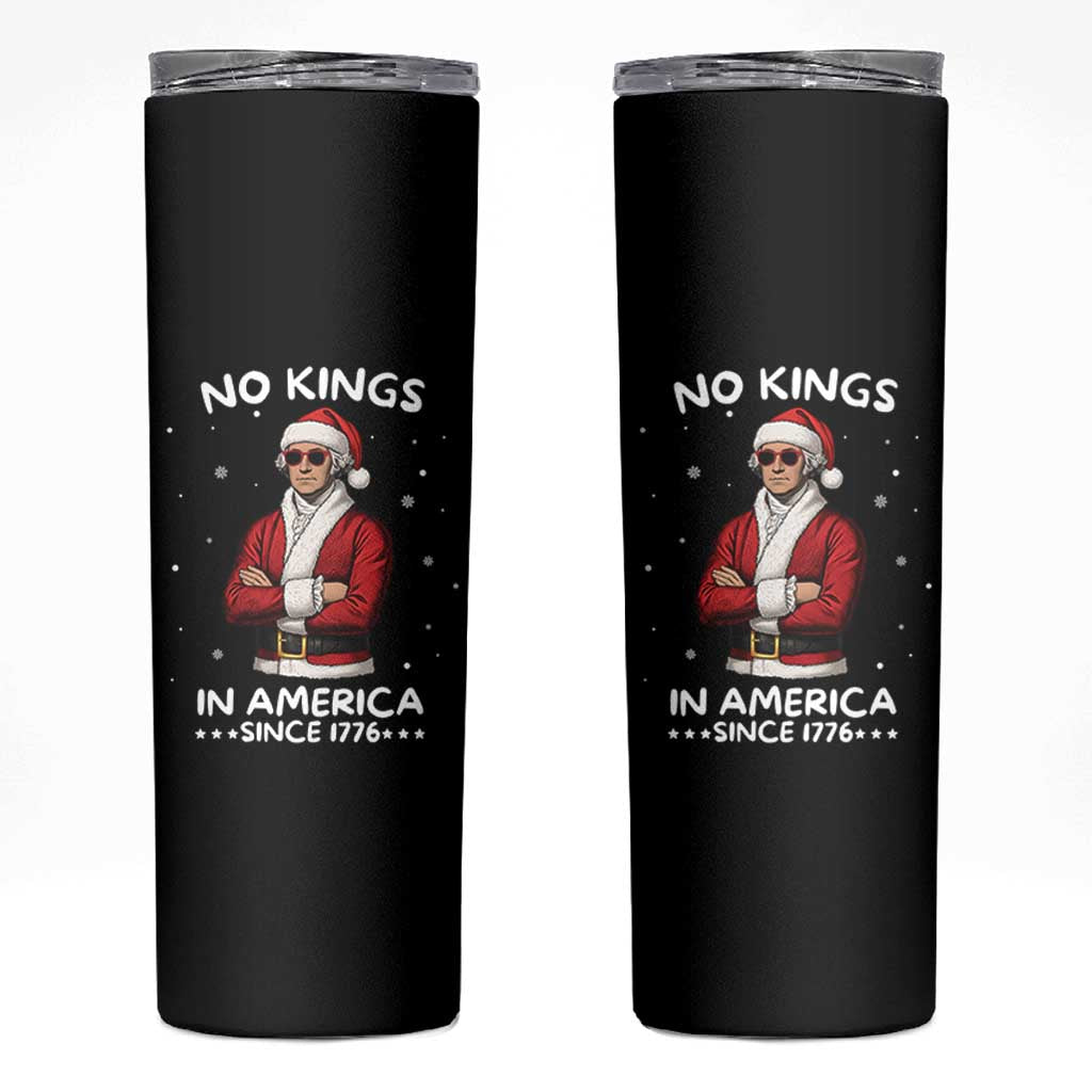 Funny Merry No Kings Since 1776 George Washington Skinny Tumbler Christmas Gift - Wonder Print Shop