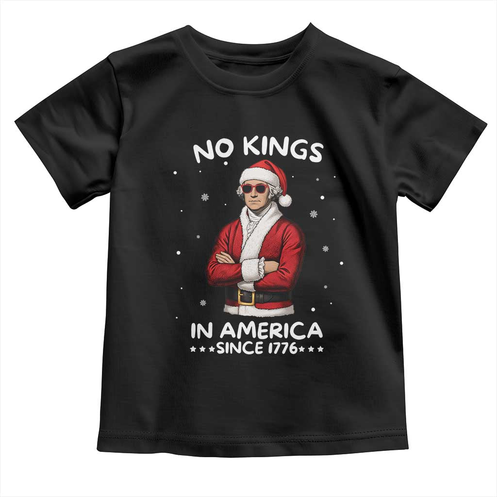 Funny Merry No Kings Since 1776 George Washington Toddler T Shirt Christmas Gift - Wonder Print Shop