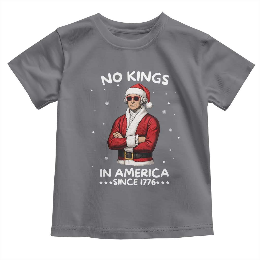 Funny Merry No Kings Since 1776 George Washington Toddler T Shirt Christmas Gift - Wonder Print Shop