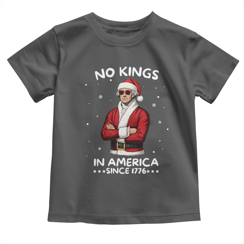 Funny Merry No Kings Since 1776 George Washington Toddler T Shirt Christmas Gift - Wonder Print Shop