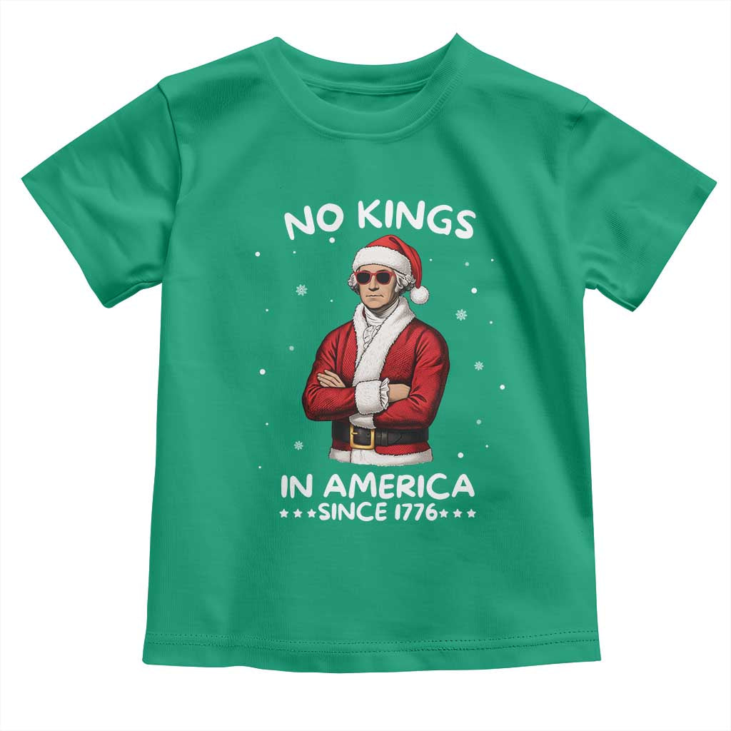 Funny Merry No Kings Since 1776 George Washington Toddler T Shirt Christmas Gift - Wonder Print Shop
