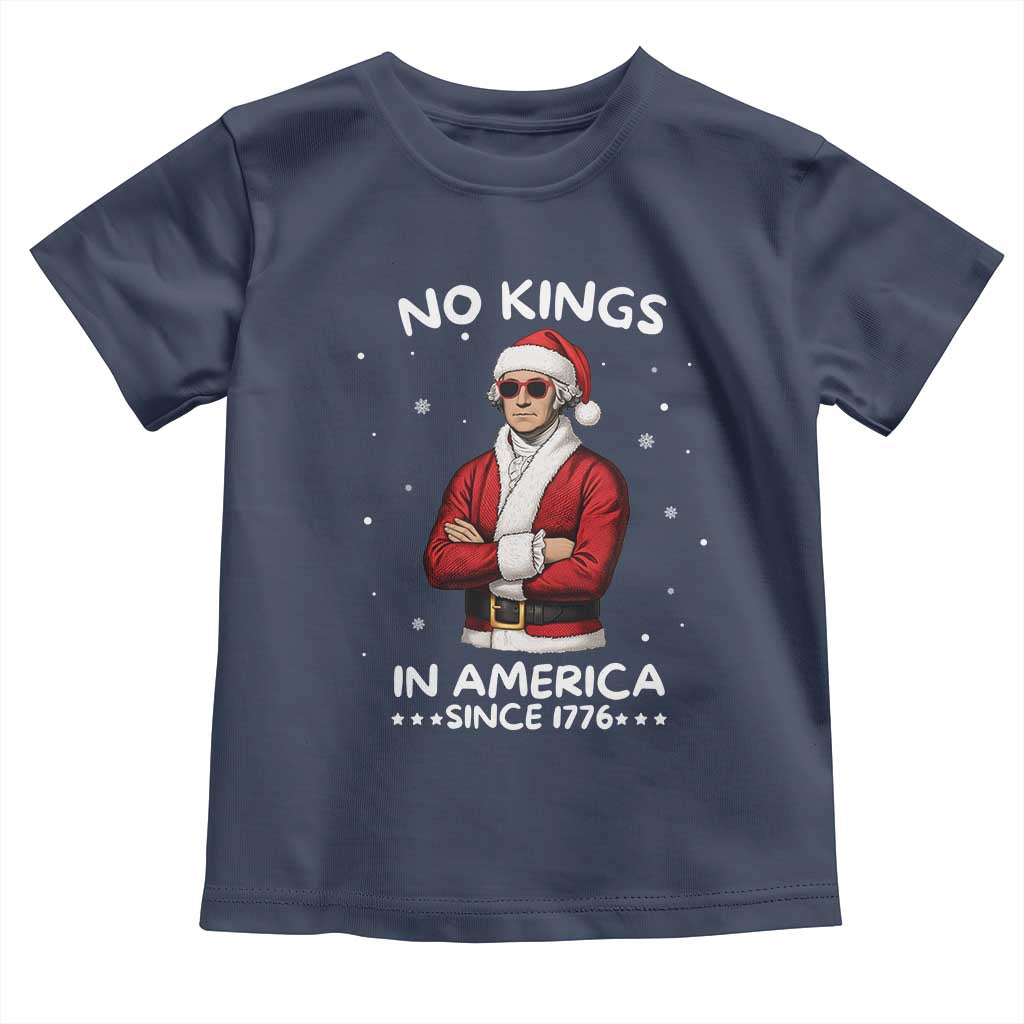 Funny Merry No Kings Since 1776 George Washington Toddler T Shirt Christmas Gift - Wonder Print Shop