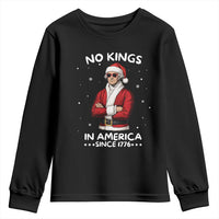 Funny Merry No Kings Since 1776 George Washington Youth Sweatshirt Christmas Gift - Wonder Print Shop