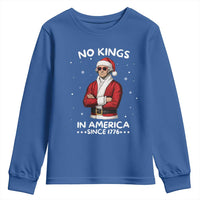 Funny Merry No Kings Since 1776 George Washington Youth Sweatshirt Christmas Gift - Wonder Print Shop