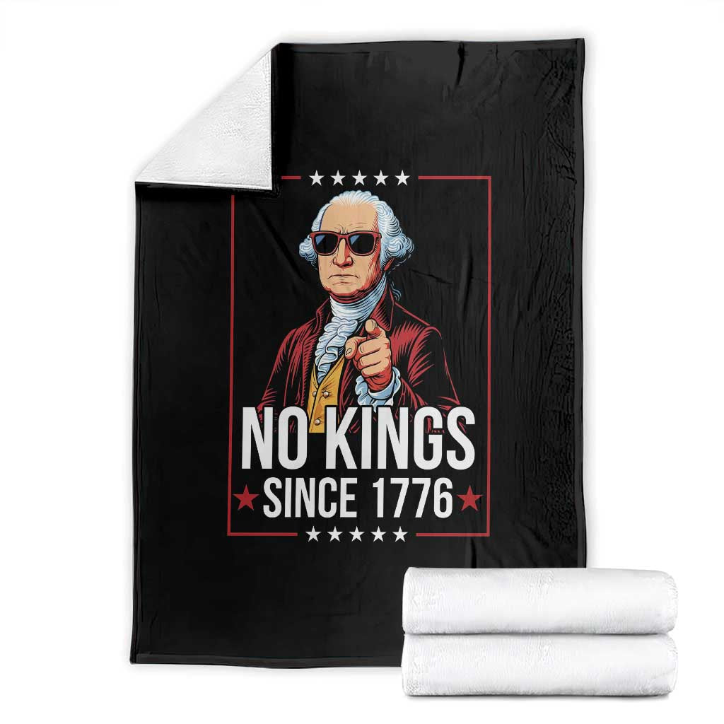 Funny George Washington No Kings 1776 Meme Vintage Gift Throw Blanket - Wonder Print Shop